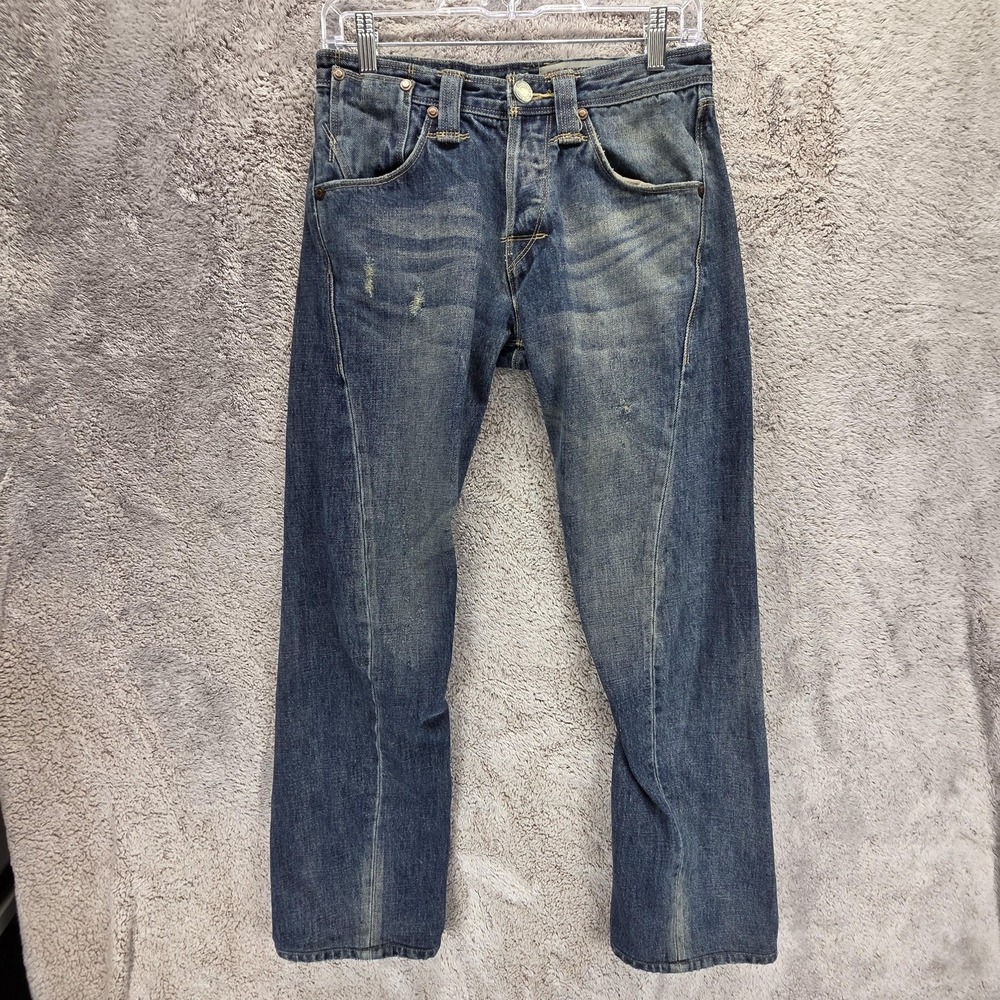 Vintage Levis Engineered Jeans Mens Blue Twisted 10th Anniversary Fits 28x28